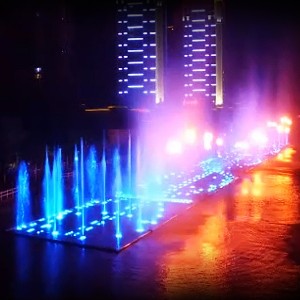 大型音乐喷火喷泉