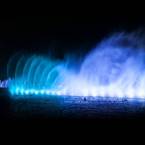 大型海上音乐喷泉